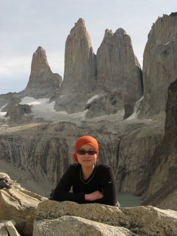 Torres del Paine at midday