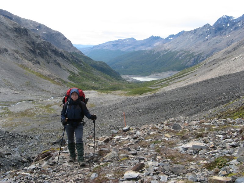 Sheila ascending up to Paso John Garner