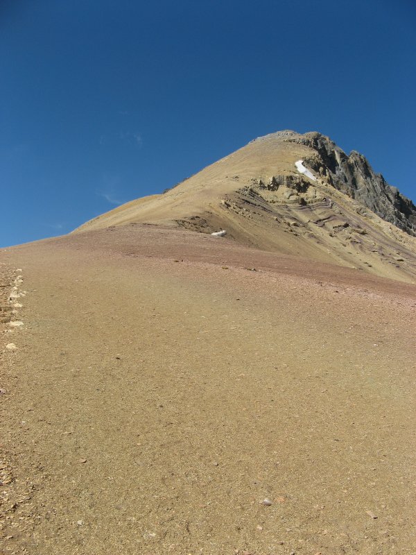 on the ridge leading up to Cirque Peak