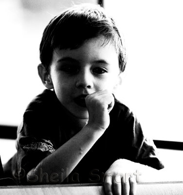 Boy on ferry