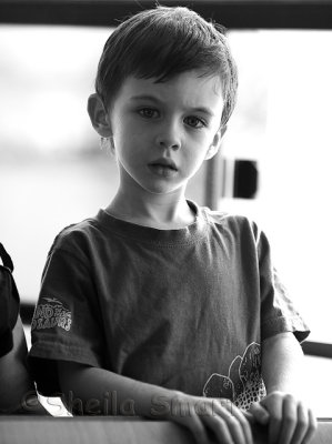 Boy on ferry