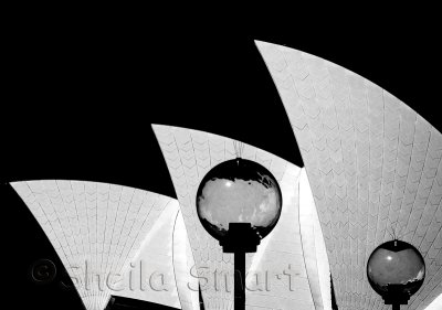 Opera House sails with lamps