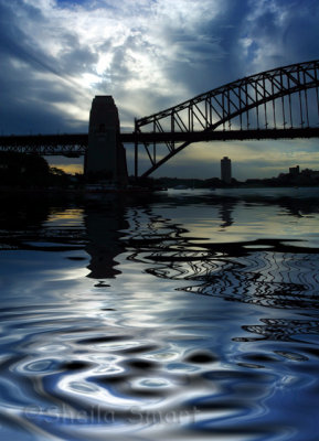 Sydney Harbour Bridge reflection
