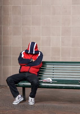 Man on bench