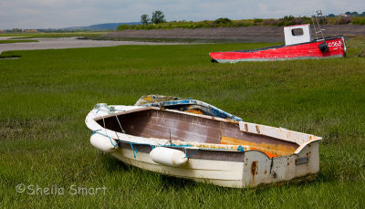 Boats aground