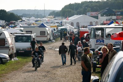Campsite and pit area, Chimay