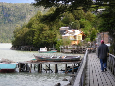 no roads, only boardwalks in Tortel