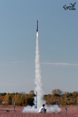 Rocket Launch at Richard Bong State Recreation Area in Wisconsin  October 1st, 2006