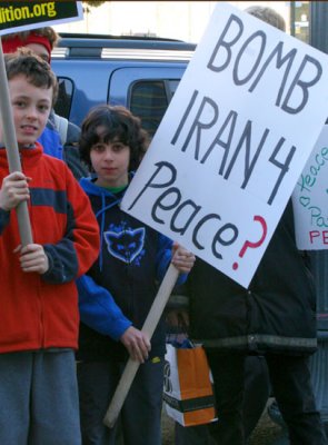 bomb Iran for peace?
