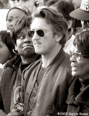 Sean Penn(with Clayola Brown & Maxine Waters)