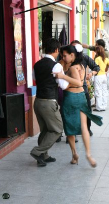 Buenos Aires-Street Tango Dancers in La Boca