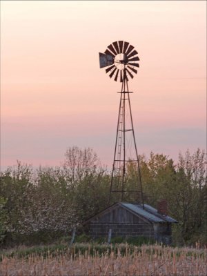 Windmill at Sunset, 2