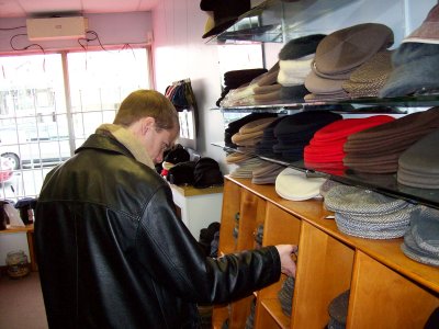 shopping for hats