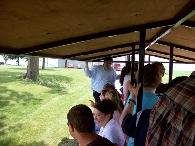 Enjoying our trolley ride