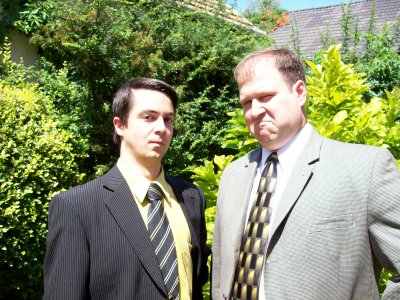 game face boys - we must be serious before eating our next meal:)