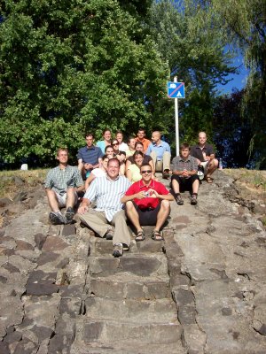 group picture at the Danube river