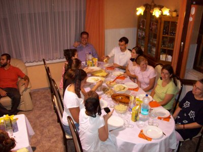 supper at the elder's home at 10:00pm