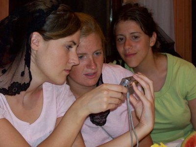 looking at pictures