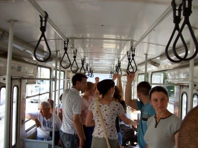 riding the public transport