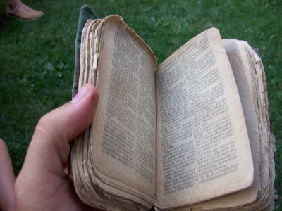 His Bible from prison years