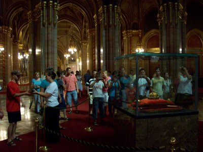 Looking at the Hungarian crown jewels or...