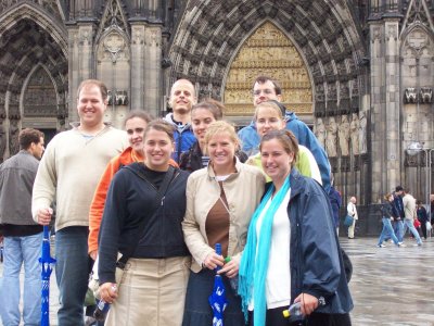 Good group picture outside the church (did I mention this is bigger than Bluffton?)