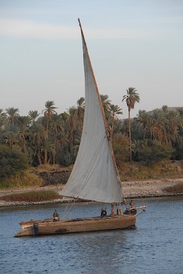 A felucca on the Nile.