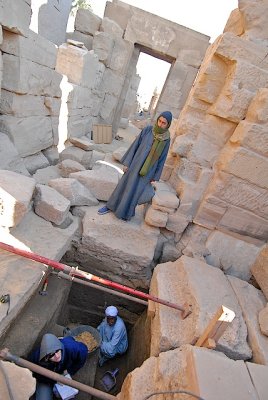 Excavation continues in Karnak.