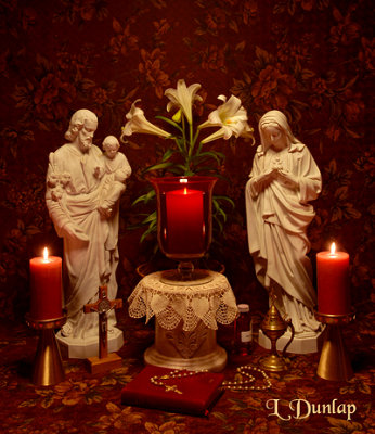 Holy Family Home Shrine (Candle Light)