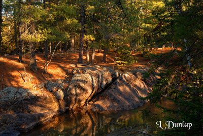 Amnicon River Rocks & Reflection, Evening Light