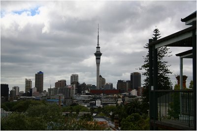 View from ones porch on Ponsonby.Auckland City.