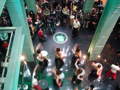 Drummers & Dancers Performing in the Lobby - 3/16