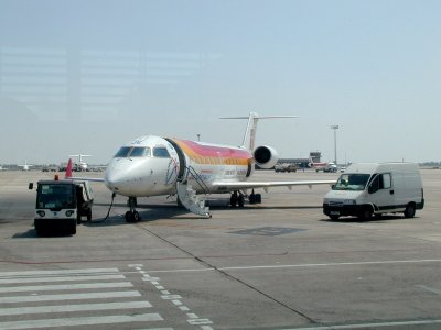 Our Iberia Flight, Barcelona to Ibiza (19/7)