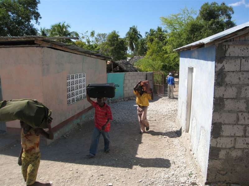 all supplies taken into camp