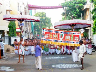 Thiruvallikeni Vijaya Varuda Brahmothsavam - Day 6 Morning - Anandha Vimana Uthsavam