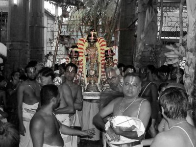Thiruvallikeni Vijaya Varuda Brahmothsavam - Day 9 Evening Kannadi Pallakku