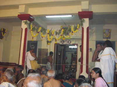 Prakala Mutt Swamiji Doing Aradhanam to Murthys of Prakala Mutt