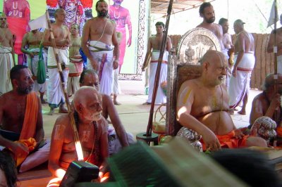 Srimath Thirukkurungudi jeeyar with Srimath Andavan