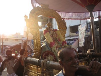 Sri RamAnujar glittering in the manja veyil.jpg