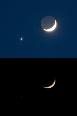 Venus and the Moon