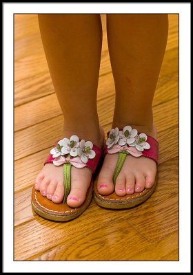 Summer Feet of a Three Year Old