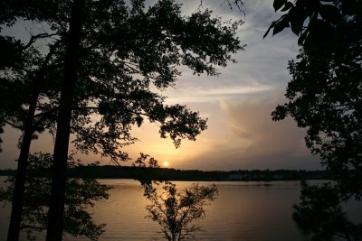 July sunset over Buhlow Lake