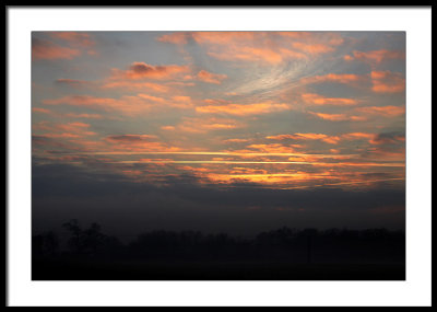 Sunset with mist rolling in - fast...
