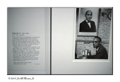 Henri Cartier Bresson's portrayal of Malcom X