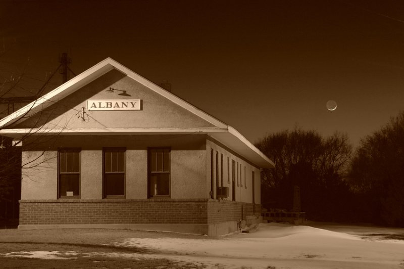 Moon & Albanys Depot (Sepia)