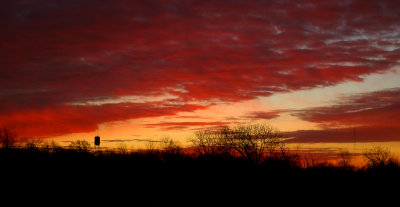Sunrise over Albany, Missouri