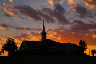 Church Steeple Sunset