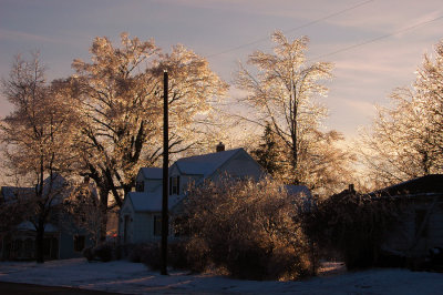 Ice Storm with House