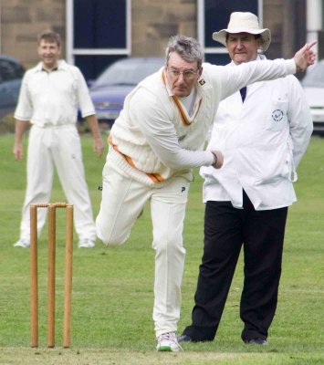 5 wickets for the one-legged Farnley bowler today