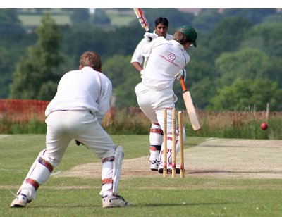 Next ball; same result. Three wicket over for Tom Tom